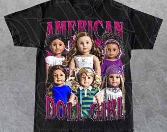 Begrenztes amerikanisches Puppen-Mädchen-Weinlese-T-Shirt, Geschenk für Frau und Mann Unisex T-Shirt