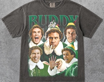 Buddy the Elf – Elf Christmas Movie Tee, Will Ferrell Holiday Comedy Graphic Shirt, Funny Xmas Film Merch, Gift for Holiday Fan T-Shirt FD
