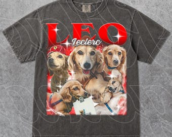 Camiseta vintage de Leo Leclerc. "Estoy aquí para Leo Leclerc". El adorable cachorrito de Charles Leclerc. Regalo para mujer y hombre. Camiseta unisex ID.