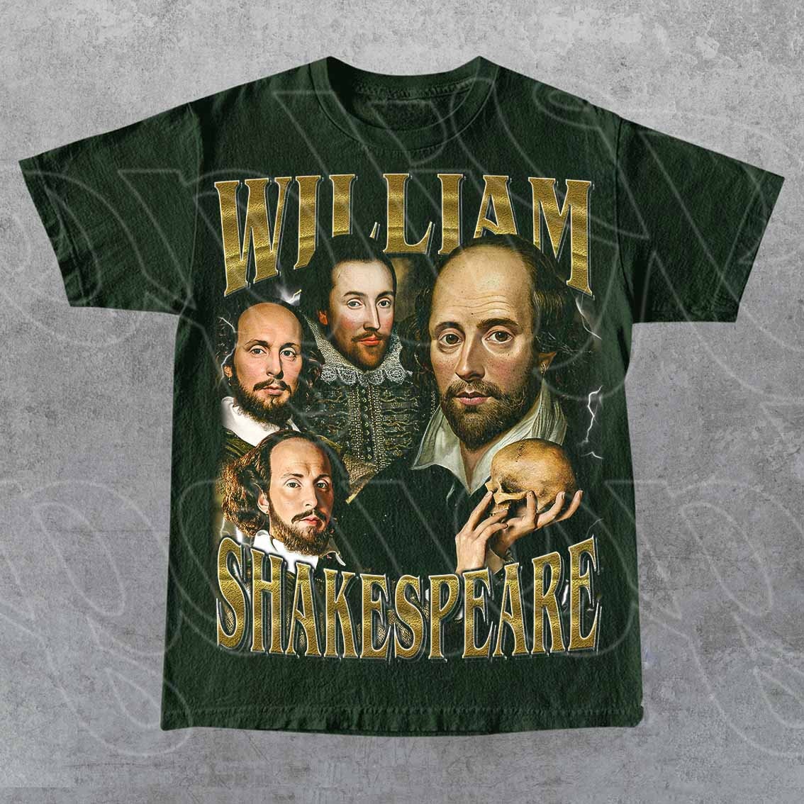 [Out of Print] The Plays of William Shakespeare Women's Tee [Tanamachi] (Maroon) - シェイクスピア Tシャツ The Plays of William Shakespeare women's crew neck book