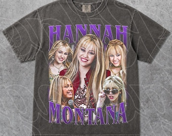 Camiseta de comedia de Hannah Montana de Disney Channel, camiseta con gráfico de estrella del pop de los años 2000, regalo retro de Miley Stewart para mujer y hombre, camiseta unisex FD