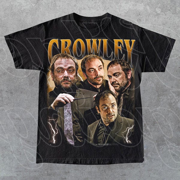 Limitiertes Crowley Mark Sheppard Vintage T-Shirt, Geschenk für Frau und Mann Unisex T-Shirt