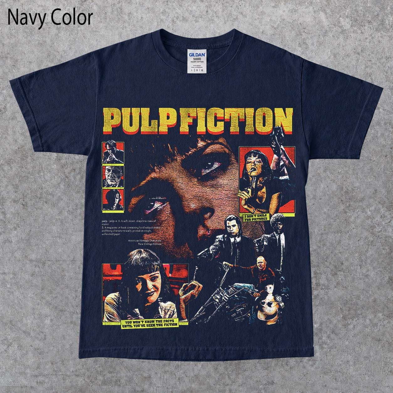 Pulp Fiction T Shirt, Vintage Tarantino Movie Graphic Tee, Retro