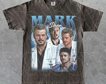 T-shirt Mark Sloan Grey's Anatomy McSteamy - T-shirt série dramatique hospitalière - Merchandising émission de télévision médicale, cadeau de fan pour femme et homme T-shirt unisexe FD