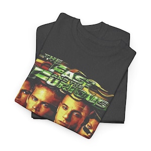 The Fast and The Furious, Street Racing Action Movie Tee, Vin Diesel, Paul Walker Graphic, Car Culture Film Merch Gift for Fan T-Shirt FD image 6