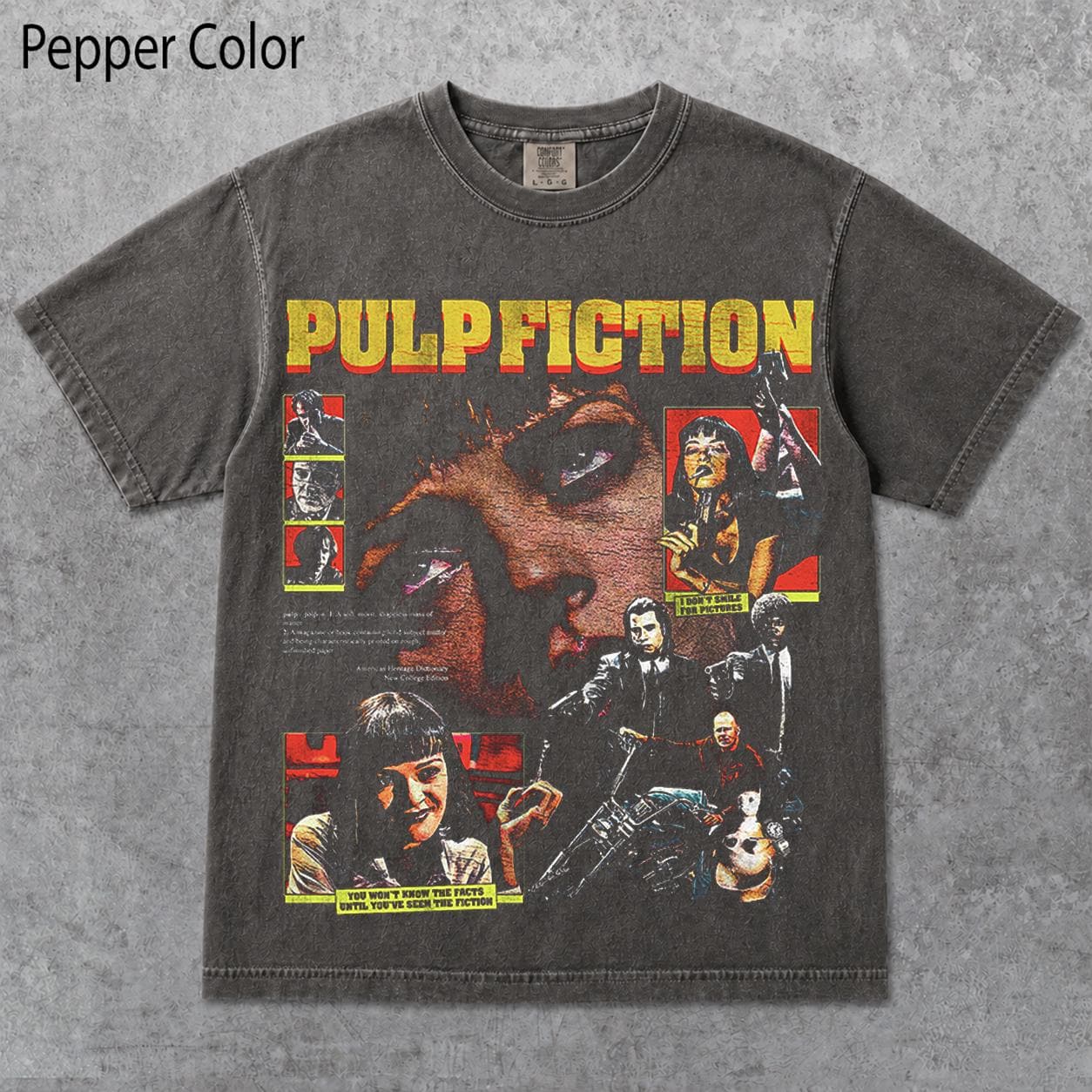Pulp Fiction T Shirt, Vintage Tarantino Movie Graphic Tee, Retro