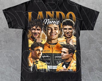 Camiseta unisex Camiseta vintage limitada de Lando Norris, regalo para mujer y hombre