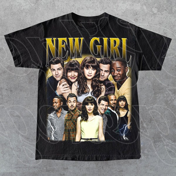T-shirt vintage New Girl en édition limitée, cadeau pour femme et homme T-shirt unisexe