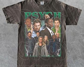 Psych TV Show 2006 Comedy Drama Detective Series Tee – Shawn & Gus Graphic Shirt – Retro Crime Show Merch Gift For Woman and Man T-Shirt FD
