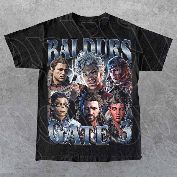 Limited Baldurs Gate 3 Vintage T-Shirt, Gift For Woman and Man Unisex T-Shirt