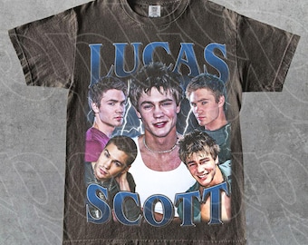 Lucas Scott – One Tree Hill TV Show Tee, Chad Michael Murray Basketball Star Graphic Shirt, Teen Drama Series Merch, Gift for Fan T-Shirt FD