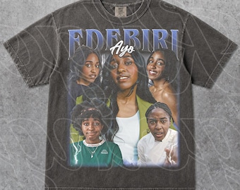 Ayo Edebiri The Bear Vintage T-Shirt, TV & Comedy Star Retro Pop Culture Tee, 90s Style Streetwear, Fan Gift, Gift for Women and Men FD