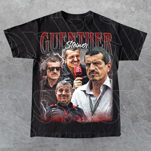 Limited Guenther Steiner Vintage T-shirt, cadeau voor vrouw en man Unisex T-shirt