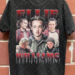 Ellie Williams The Last of Us Movie Graphic Tee – Post-Apocalyptic Gamer Shirt  Vintage T-Shirt, Fan Gift For Woman and Man Unisex T-Shirt