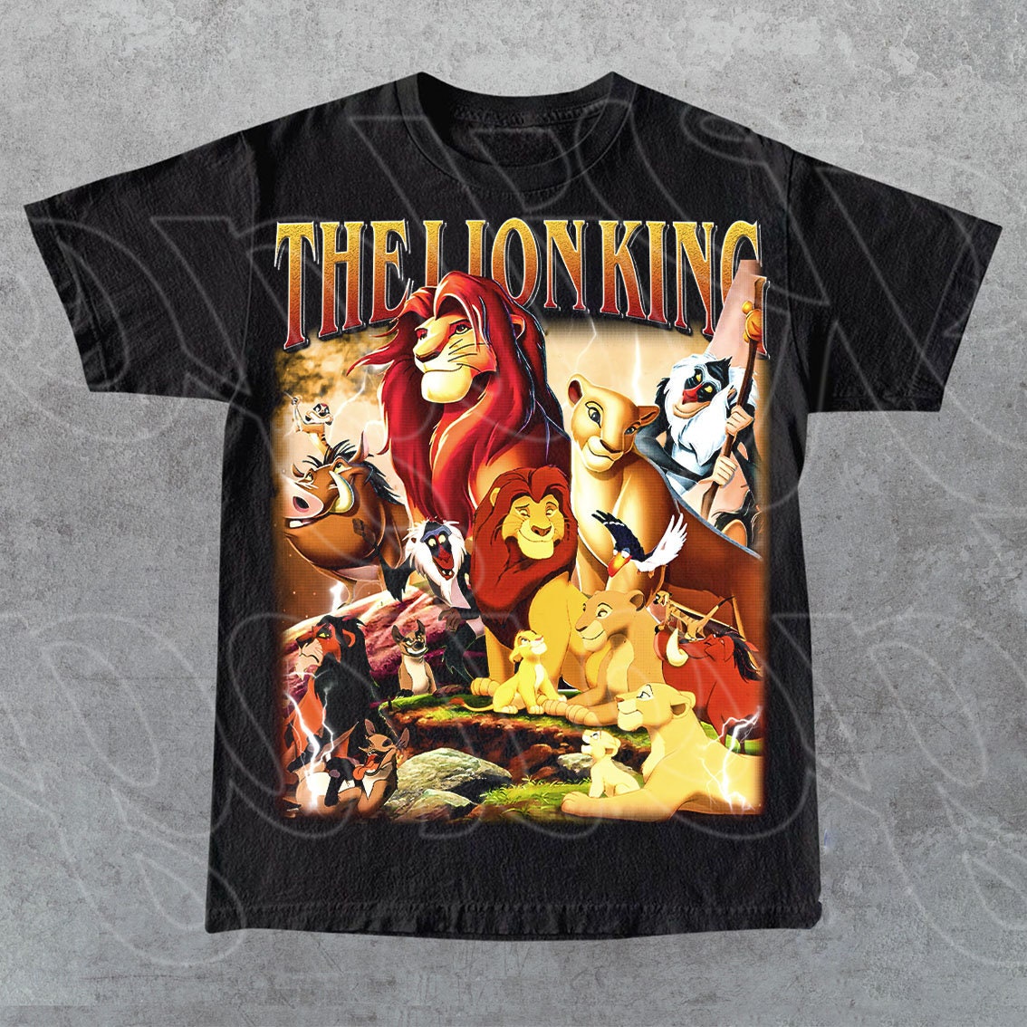 古着 Disney THE LION KING ライオンキング プリントTシャツ メンズL