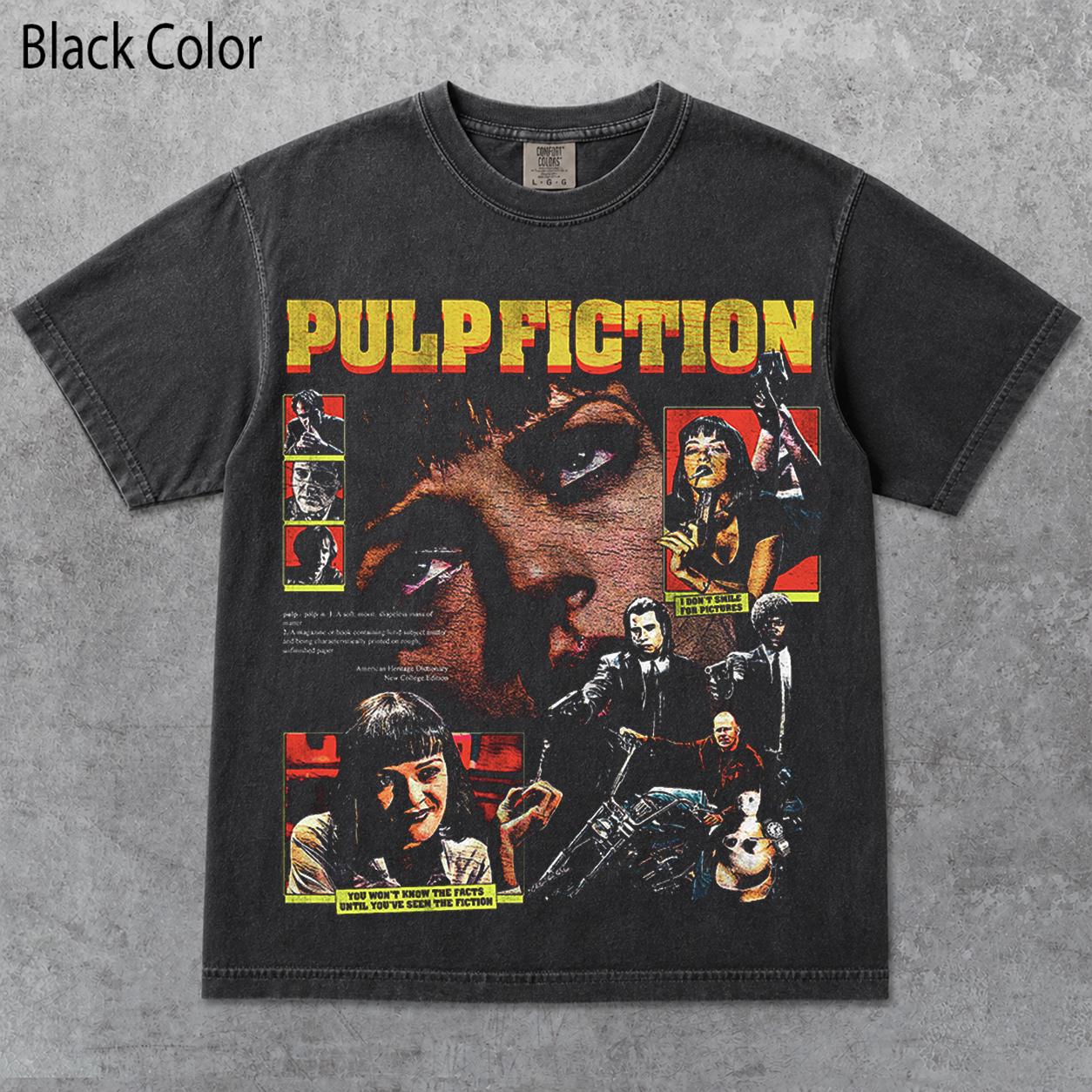 Pulp Fiction T Shirt, Vintage Tarantino Movie Graphic Tee, Retro