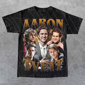Limited Aaron Tveit Vintage T-Shirt, Gift For Woman and Man Unisex T-Shirt