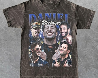 Limited Daniel Ricciardo Vintage T-shirt, present till kvinna och man Unisex T-shirt FD