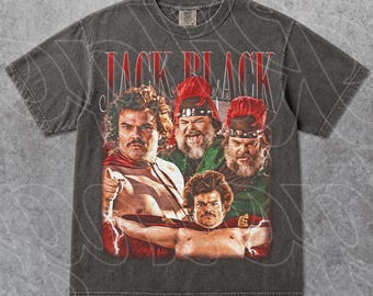 Camiseta gráfica de Jack Black, actor y comediante, película Escuela de Rock, mercancía divertida de Hollywood, regalo para fans, unisex, FD