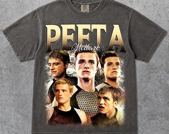 Camiseta vintage de Peeta Mellark, regalo para mujer y hombre. Camiseta unisex. Camiseta retro unisex de Peeta Mellark, regalo para fans. RZ.
