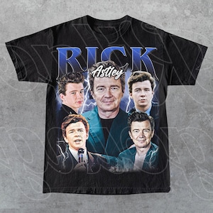 Rick Astley Singer Songwriter Graphic Tee – Never Gonna Give You Up Shirt – 80s Pop Music Merch – Fan Gift For Woman and Man Unisex T-Shirt