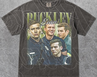 Evan Buckley 9-1-1 TV Show Graphic Tee – Buck Firefighter Shirt – First Responder Drama Merch,Fan Gift For Woman and Man Unisex T-Shirt FD