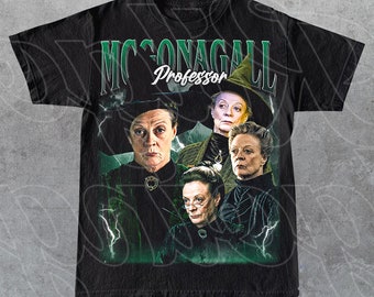 Limited Professor McGonagall Vintage T-Shirt, Gift For Woman and Man Unisex T-Shirt