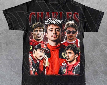 Begrenztes Charles Leclerc Vintage T-Shirt, Geschenk für Frau und Mann Unisex T-Shirt