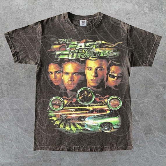 ワイルド・スピード、ストリートレースアクション映画Tシャツ、ヴィン 
