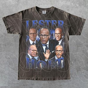 Lester Holt – American Journalist & Newscaster Tee – NBC Nightly News Anchor Graphic Shirt – Broadcast Media Merch – Gift for Fan T-Shirt FD