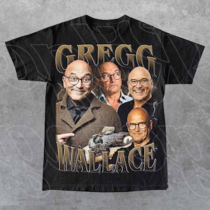 グレッグ・ウォレス イングリッシュ・ブロードキャスター グラフィックTシャツ - マスターシェフ UK おもしろシャツ - イギリスのテレビパーソナリティグッズ、女性と男性へのファンギフトTシャツ