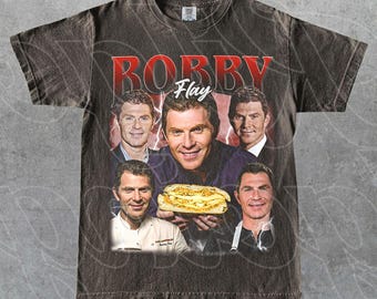 Bobby Flay Celebrity Chef Graphic Tee, Food Network Star, Cooking Show Merch, Gift For Woman and Man Unisex T-Shirt, Culinary & BBQ Lover FD