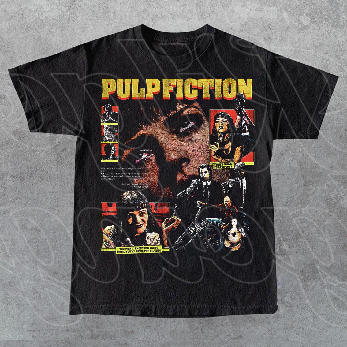 パルプフィクションTシャツ、ヴィンテージタランティーノ映画