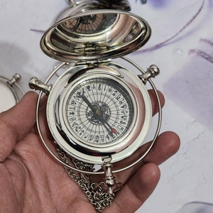Custom Engraved Alethiometer - Unique Brass Compass, Ideal for Birthday Celebrations or Christmas, Memorable Baptism Gift