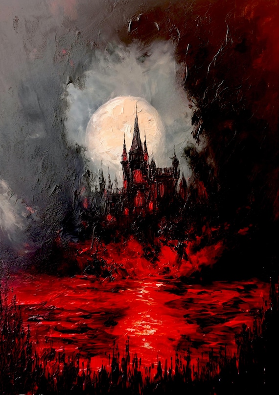 The Void of Darkness. Original Artwork. Painting. Print. Poster