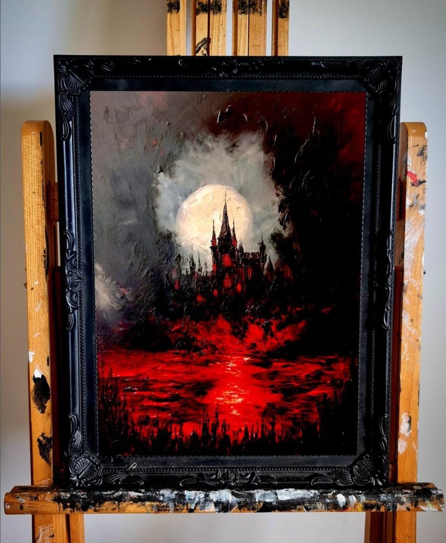 The Void of Darkness. Original Artwork. Painting. Print. Poster