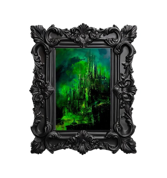 SilkScreenPrint Leather Art BAD CASTLE