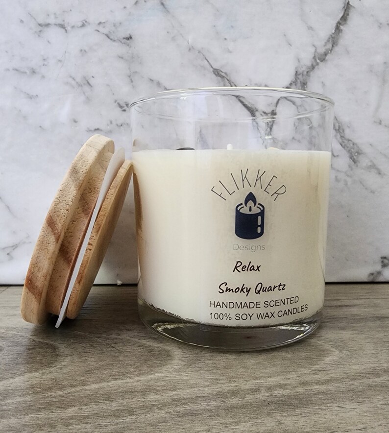 Relaxing Smokey Quartz Candles Etsy