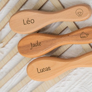 Personalized baby hairbrush / Birth, baptism, birthday gift / Children&#39;s toiletry bag / Baby comb