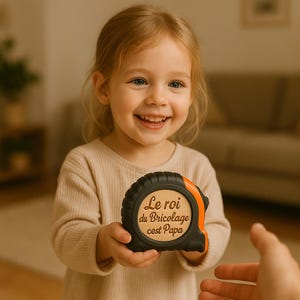 Gepersonaliseerde geschenkdoos voor mannen – vader, echtgenoot, peetvader, opa – meetlint, sleutelhanger, kurk – Vaderdag, Kerstmis, verjaardag