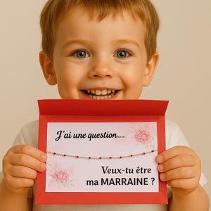 Demande marraine / Bracelet veux tu être ma marraine ?  / bracelet marraine /  idée cadeau / future marraine / annonce grossesse bébé
