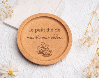 Plateau à service personnalisé / Cadeau pour mamie / Cadeau pour maman