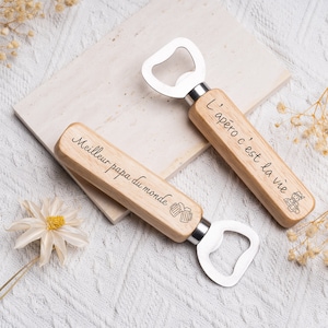 Bottle openers / Personalized lemonade bowl / Knife bottle opener / Grandfather's Mother's Day gift / Christmas, Birthday, EVG EVJF, Wedding image 1