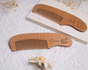 Personalized comb / Birth gift, baptism, birthday / Children's toiletry bag / Personalized brush