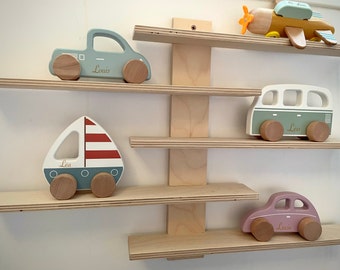 Barca Autobus Camion Auto in legno personalizzata / Regalo personalizzato per bambini / Decorazione per la cameretta dell'oceano / Primo regalo di Natale.
