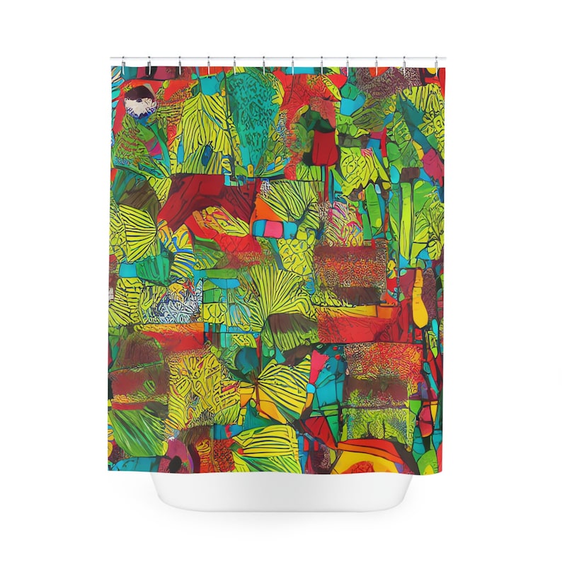 African Shower Curtain AI Art African Boho African Art Etsy