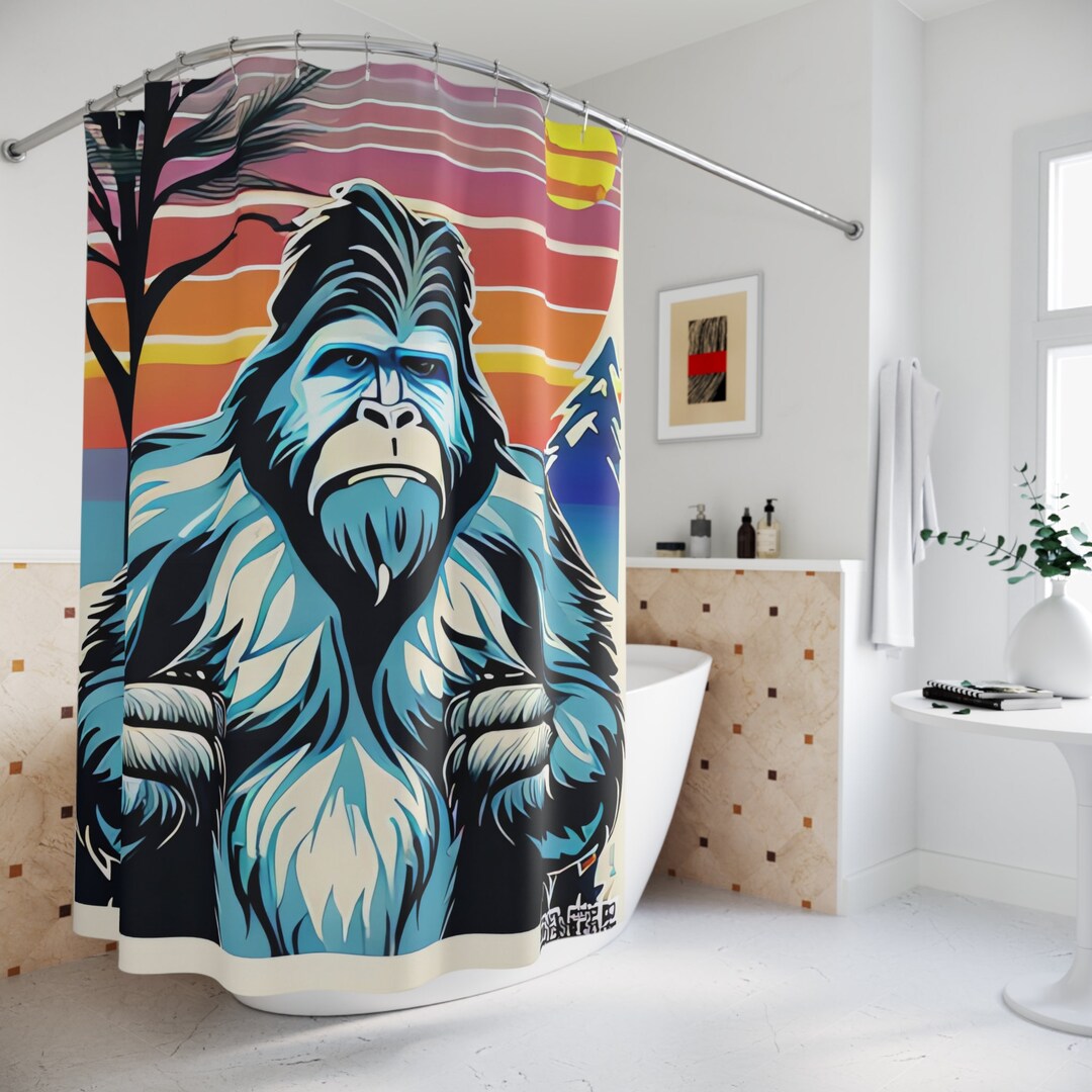 Bigfoot Canyon Presence Shower Curtain NCU0LDH597