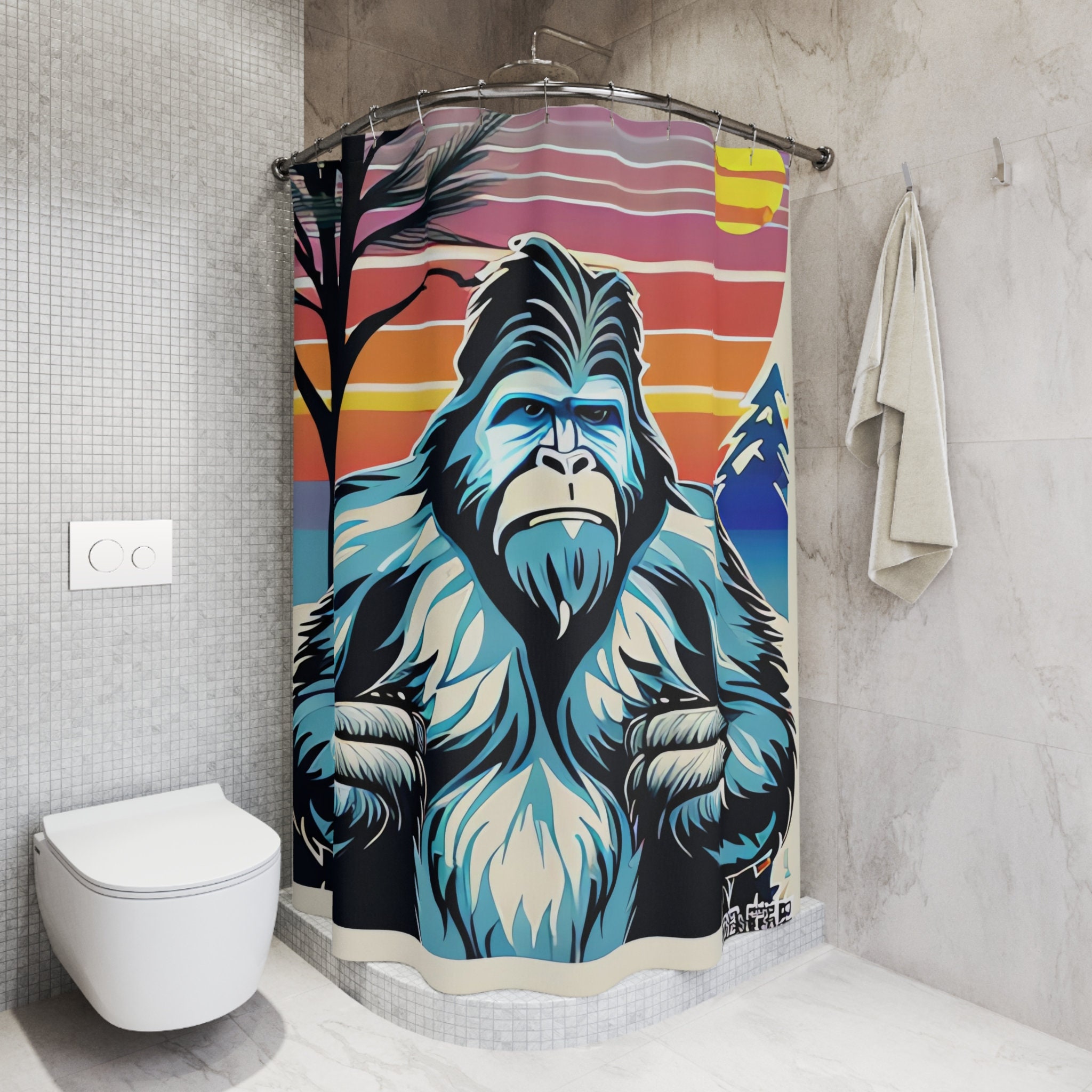 Bigfoot Moss Hollow Shower Curtain NCU0LDH599