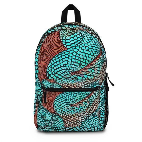 Snake print backpack purse hotsell