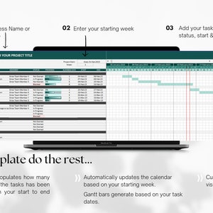 Simple Excel Gantt Chart | Automated Project Timeline | Microsoft Excel ...